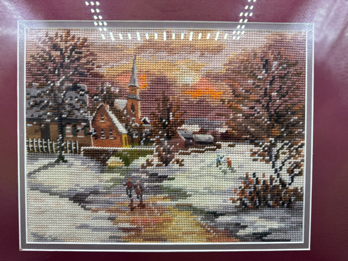 Winter Village Needlepoint
