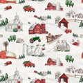 Wintry Mix by Elizabeth Medley 2295-01 White - Winter Scenic