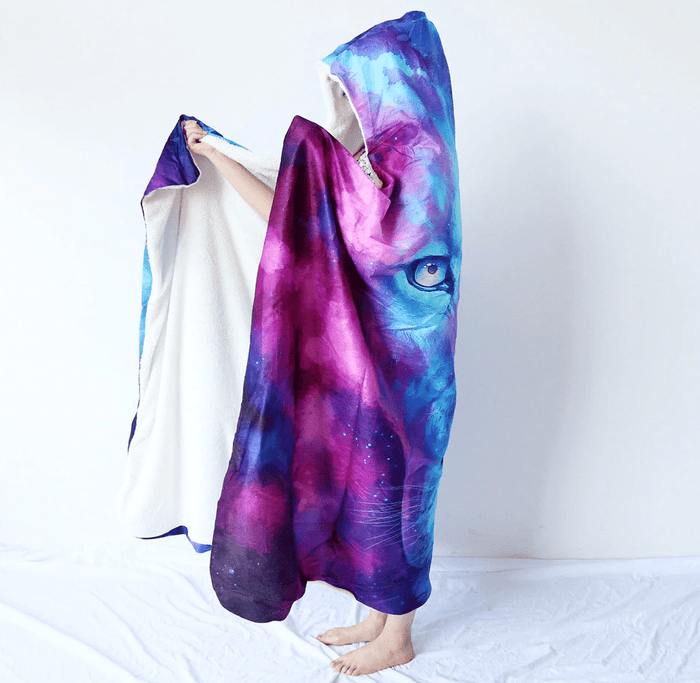 Wishing Tree by Cameron Gray Hooded Blanket