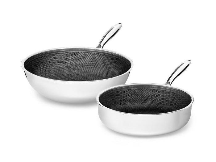 WOK-SCHMORPFANNEN-SET – 2 STÜCK - 1