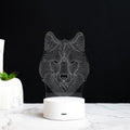 Wolf Neon 3D Light 3D Lights June Trading White Base