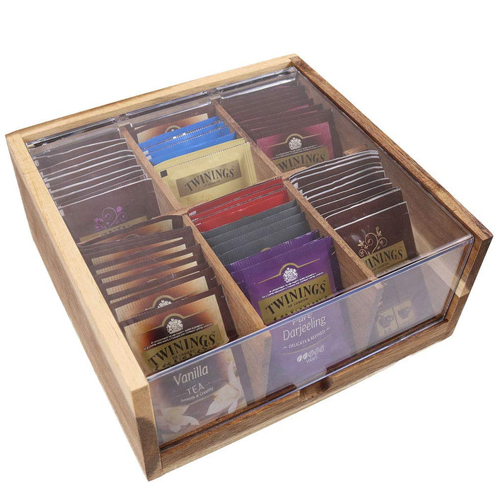Wood Tea Bag Organizer