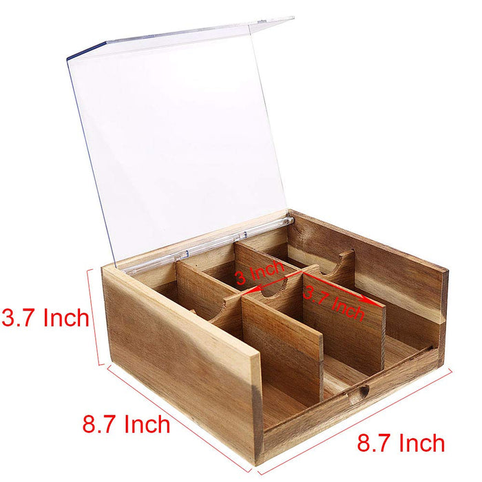 Wood Tea Bag Organizer