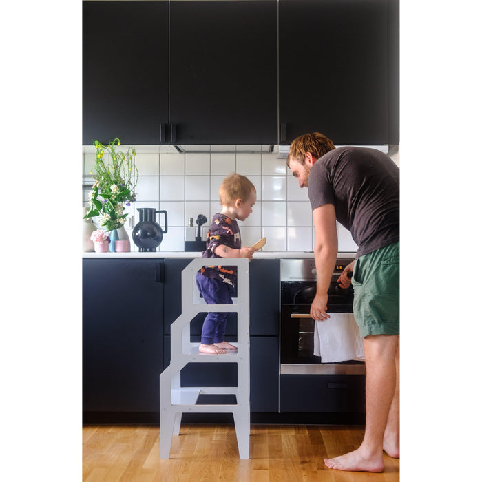 Rugs by Roo | Lakaluk Wooden Angle Multi-Function Kids Chair Table Learning Tower-1123 Grey/NonConvert