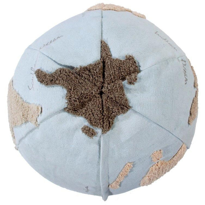 Rugs by Roo | Lorena Canals World Map Pouffe-P-WMAP
