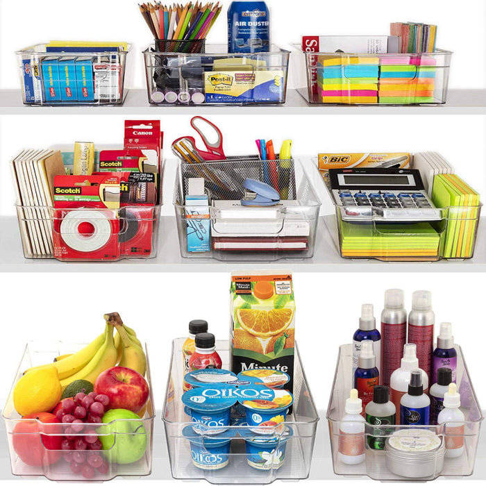X-Large Fridge Organizer Bins Set of 4