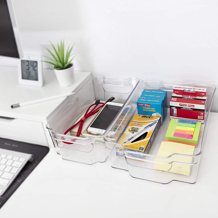 X-Large Fridge Organizer Bins Set of 4
