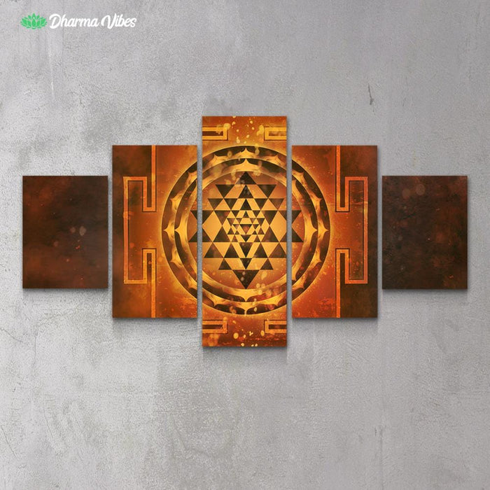Yantra by McAshe 5-Piece Canvas